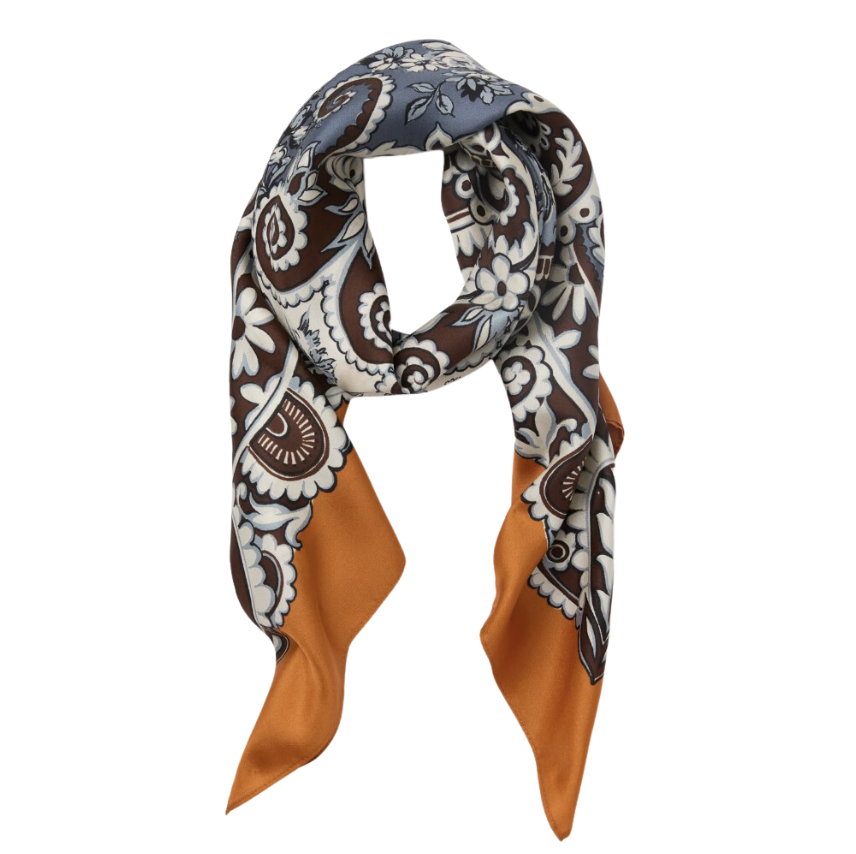 Orange Filigree Scarf